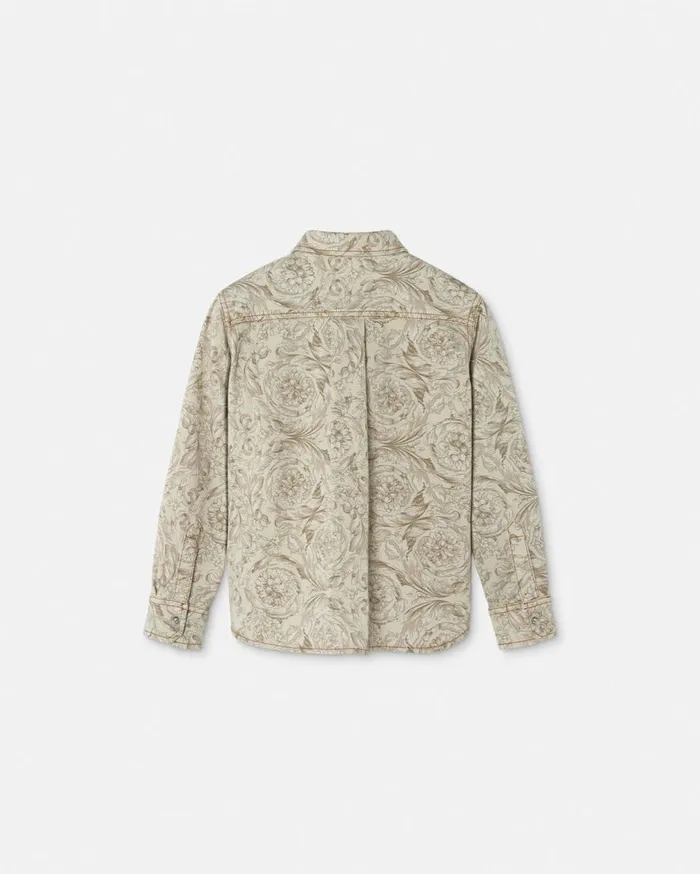 Versace Clothing Barocco Kids Overshirt Beigeprint 8211 Children Versace Clothing Barocco Kids Overshirt Beigeprint 8211 Children