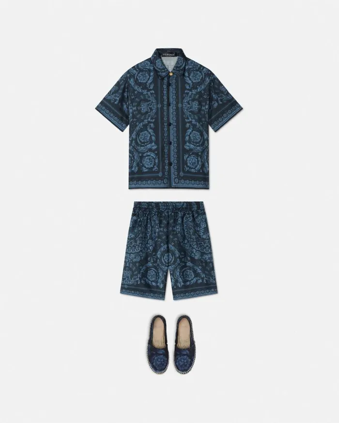 Versace Clothing Barocco Kids Silk Shorts Blueprint 8211 Children Versace Clothing Barocco Kids Silk Shorts Blueprint 8211 Children
