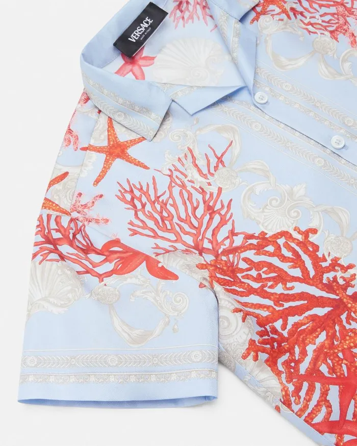 Versace Clothing Barocco Sea Kids Silk Shirt Blueprint 8211 Children Versace Clothing Barocco Sea Kids Silk Shirt Blueprint 8211 Children