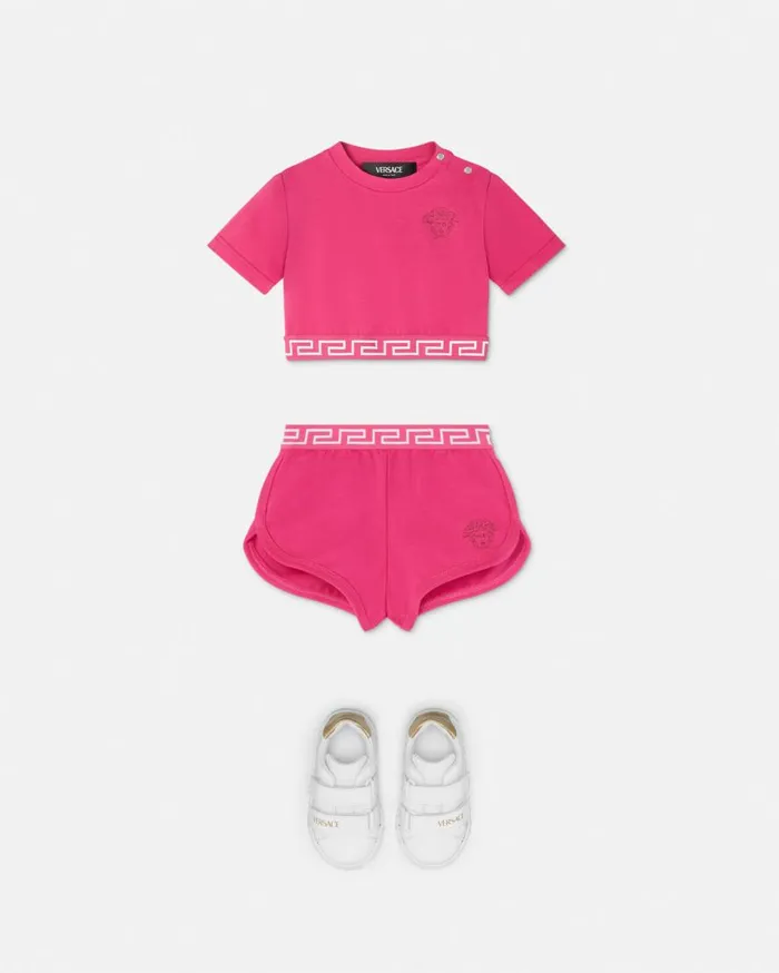 Versace Clothing Greca Border Baby Sweat Shorts Fuchsia 8211 Children Versace Clothing Greca Border Baby Sweat Shorts Fuchsia 8211 Children