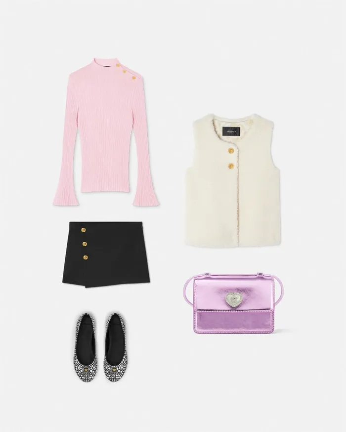 Versace Clothing Medusa Ribbed Knit Kids Sweater Light Pink 8211 Children Versace Clothing Medusa Ribbed Knit Kids Sweater Light Pink 8211 Children