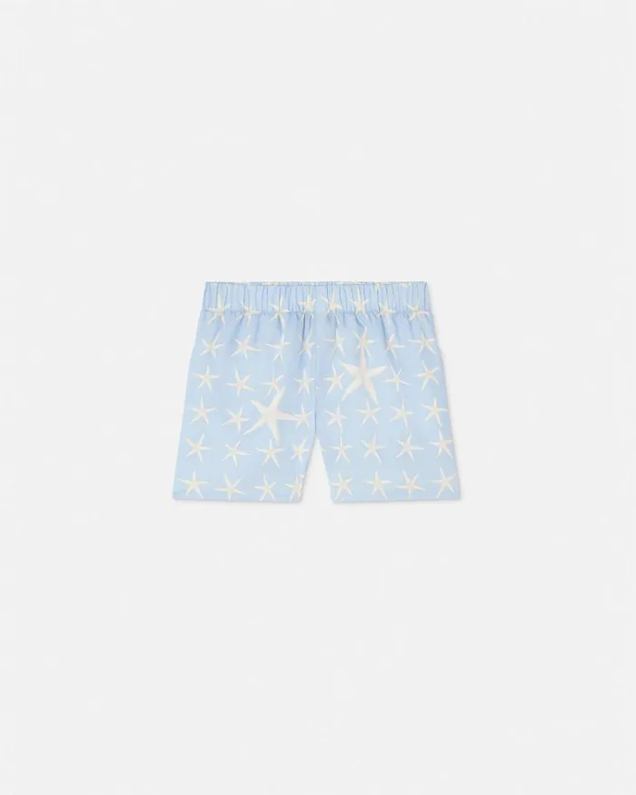 Versace Clothing Stella Marina Baby Shorts Light Blue 8211 Children