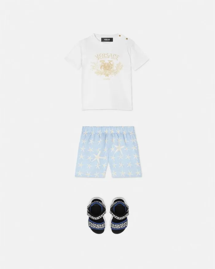 Versace Clothing University Coral Baby TShirt White 8211 Children Versace Clothing University Coral Baby TShirt White 8211 Children