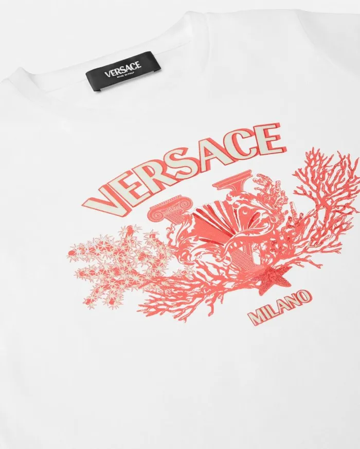 Versace Clothing University Coral Kids TShirt Light Pink 8211 Children Versace Clothing University Coral Kids TShirt Light Pink 8211 Children