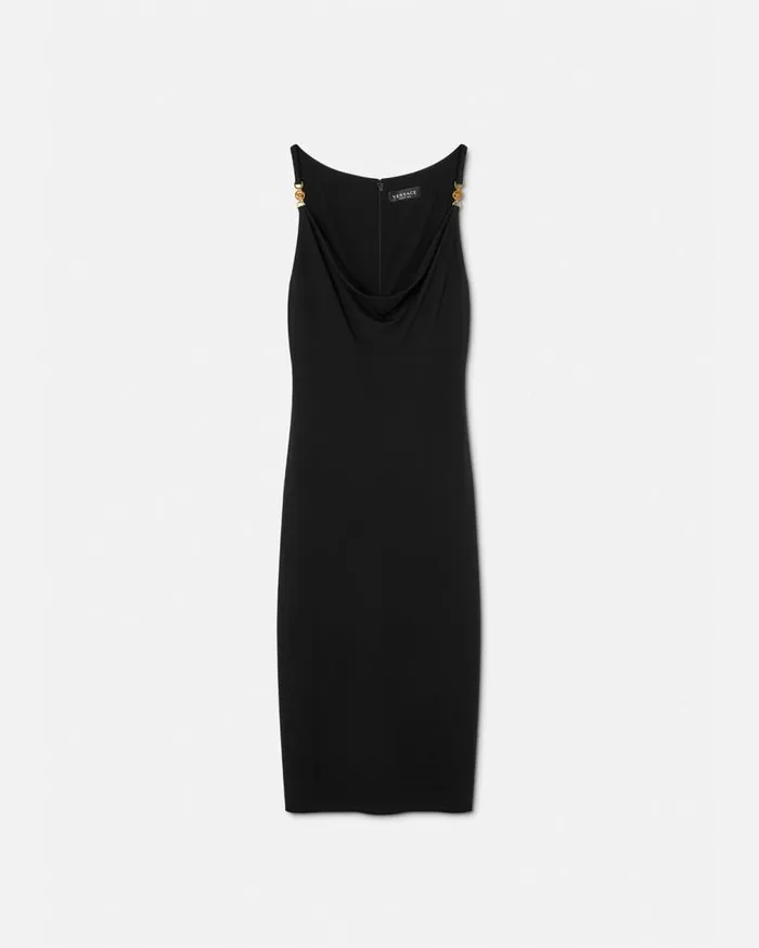 Versace Dresses Medusa 03995 Midi Dress Black 8211 Women