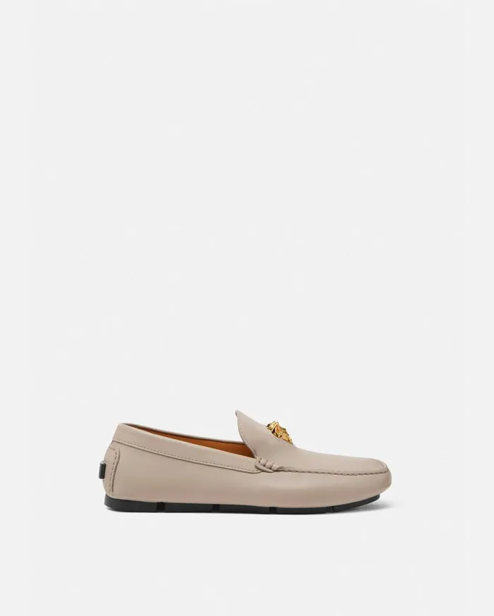 Versace Drivers La Medusa Driver Shoes Beige 8211 Men