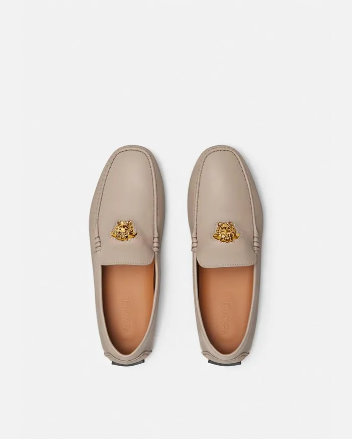 Versace Drivers La Medusa Driver Shoes Beige 8211 Men Versace Drivers La Medusa Driver Shoes Beige 8211 Men