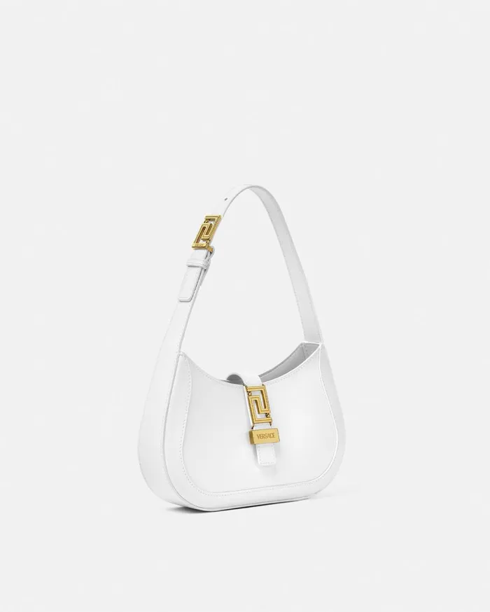 Versace Greca Goddess Greca Goddess Small Hobo Bag White 8211 Women Versace Greca Goddess Greca Goddess Small Hobo Bag White 8211 Women