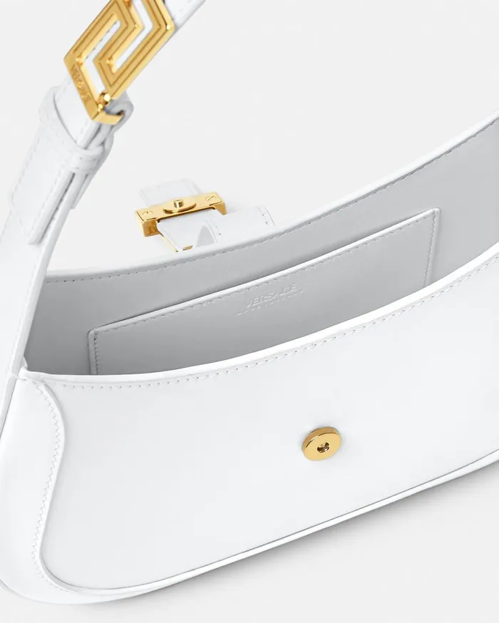 Versace Greca Goddess Greca Goddess Small Hobo Bag White 8211 Women Versace Greca Goddess Greca Goddess Small Hobo Bag White 8211 Women