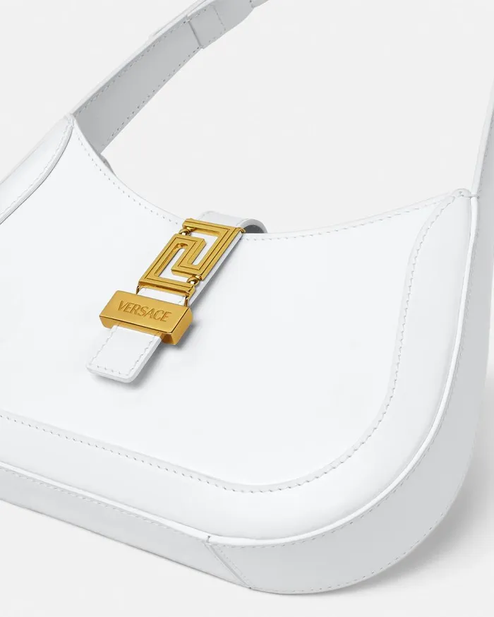 Versace Greca Goddess Greca Goddess Small Hobo Bag White 8211 Women Versace Greca Goddess Greca Goddess Small Hobo Bag White 8211 Women