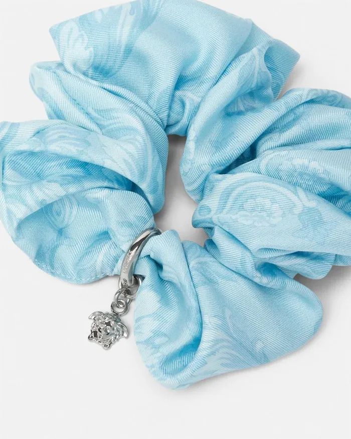 Versace Hair Accessories Barocco Scrunchie Blue 8211 Women Versace Hair Accessories Barocco Scrunchie Blue 8211 Women
