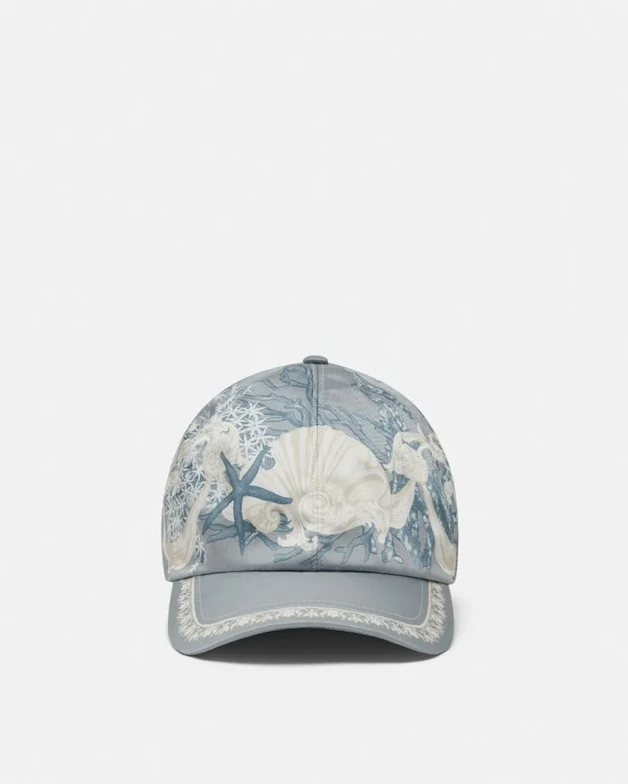 Versace Hats and Caps Barocco Sea Baseball Cap Blueprint 8211 WomenMen