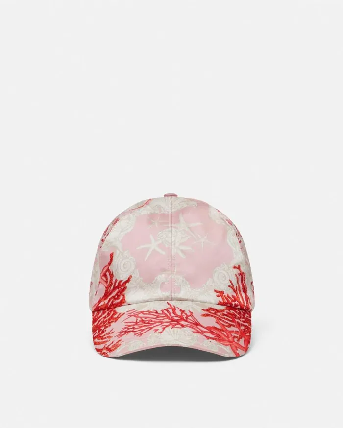 Versace Hats and Caps Barocco Sea Baseball Cap Pinkprint 8211 WomenMen