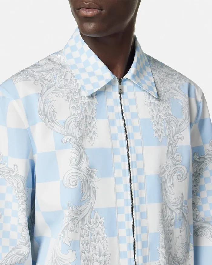 Versace Jackets and Coats Medusa Contrasto Blouson Jacket Blueprint 8211 Men Versace Jackets and Coats Medusa Contrasto Blouson Jacket Blueprint 8211 Men