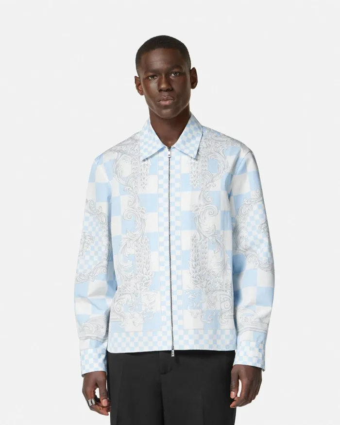 Versace Jackets and Coats Medusa Contrasto Blouson Jacket Blueprint 8211 Men Versace Jackets and Coats Medusa Contrasto Blouson Jacket Blueprint 8211 Men