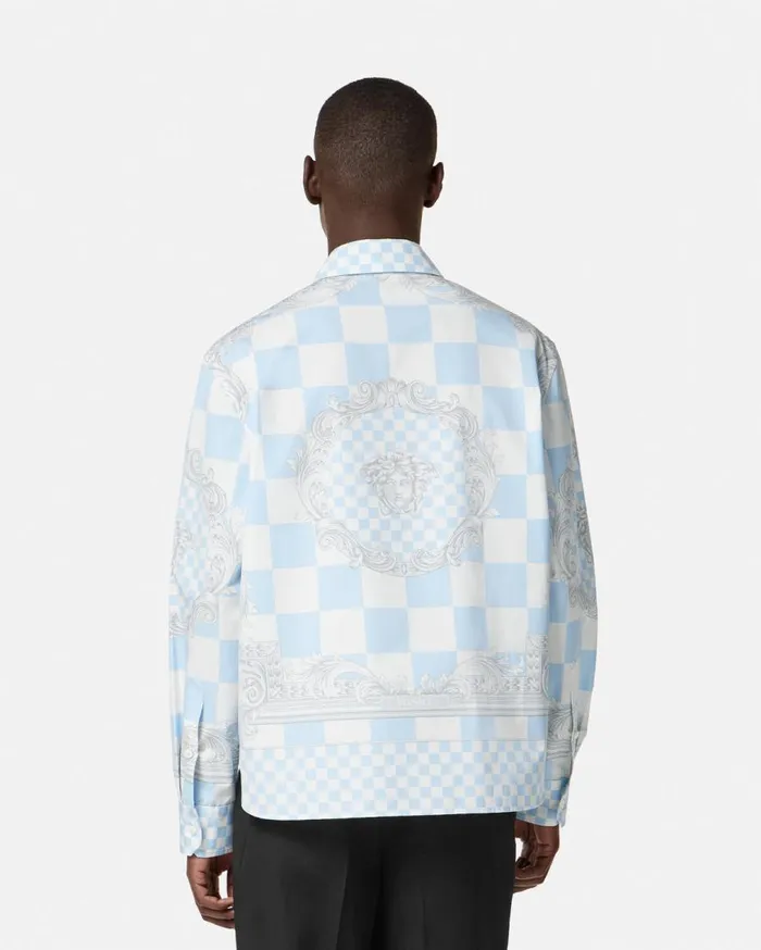 Versace Jackets and Coats Medusa Contrasto Blouson Jacket Blueprint 8211 Men Versace Jackets and Coats Medusa Contrasto Blouson Jacket Blueprint 8211 Men