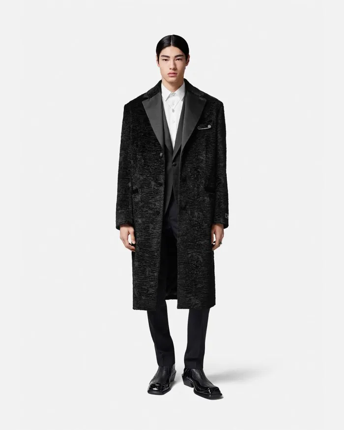 Versace Jackets and Coats Velvet Long Coat Black 8211 Men Versace Jackets and Coats Velvet Long Coat Black 8211 Men