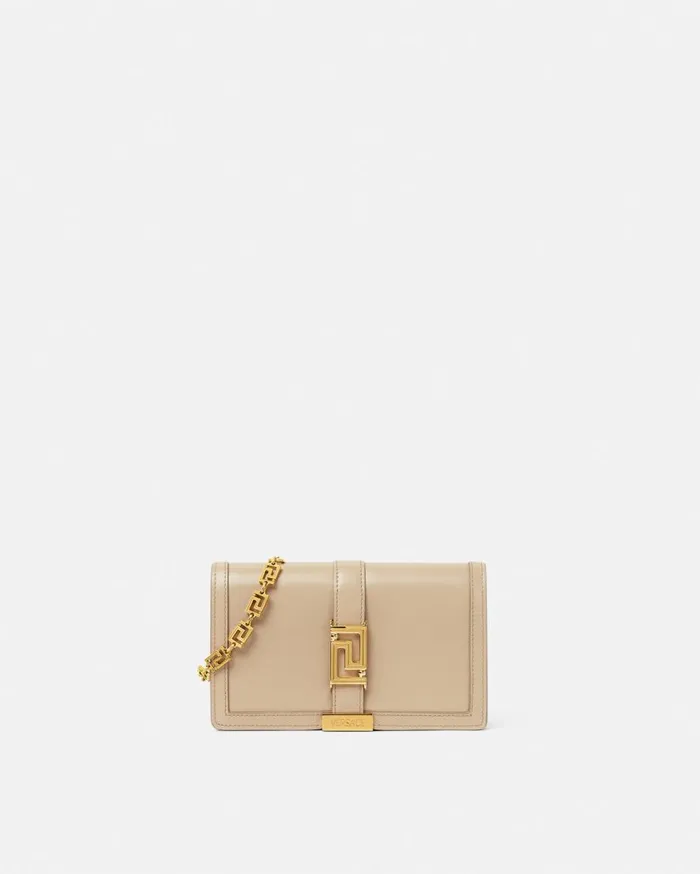Versace Mini Bags and Clutches Greca Goddess Mini Bag Beige 8211 Women