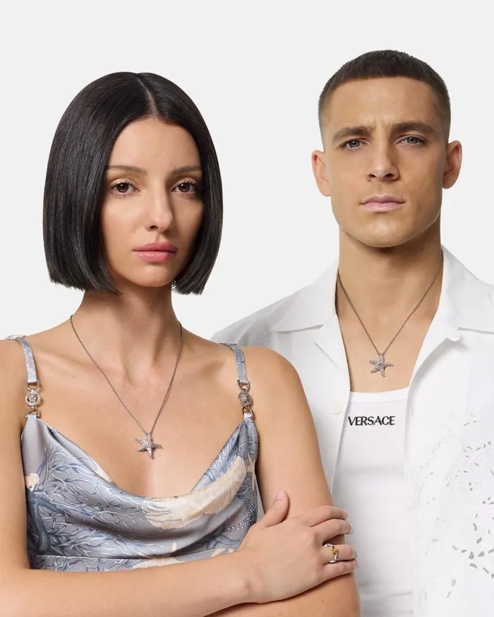Versace Necklaces Barocco Sea Necklace Silver 8211 MenWomen Versace Necklaces Barocco Sea Necklace Silver 8211 MenWomen
