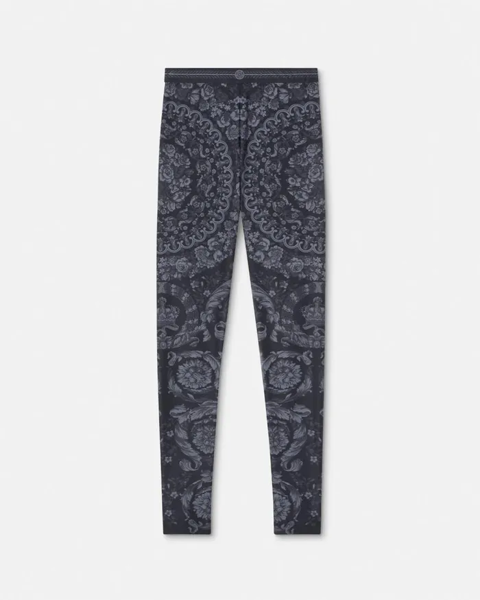 Versace Pants and Shorts Barocco Leggings Blackprint 8211 Women