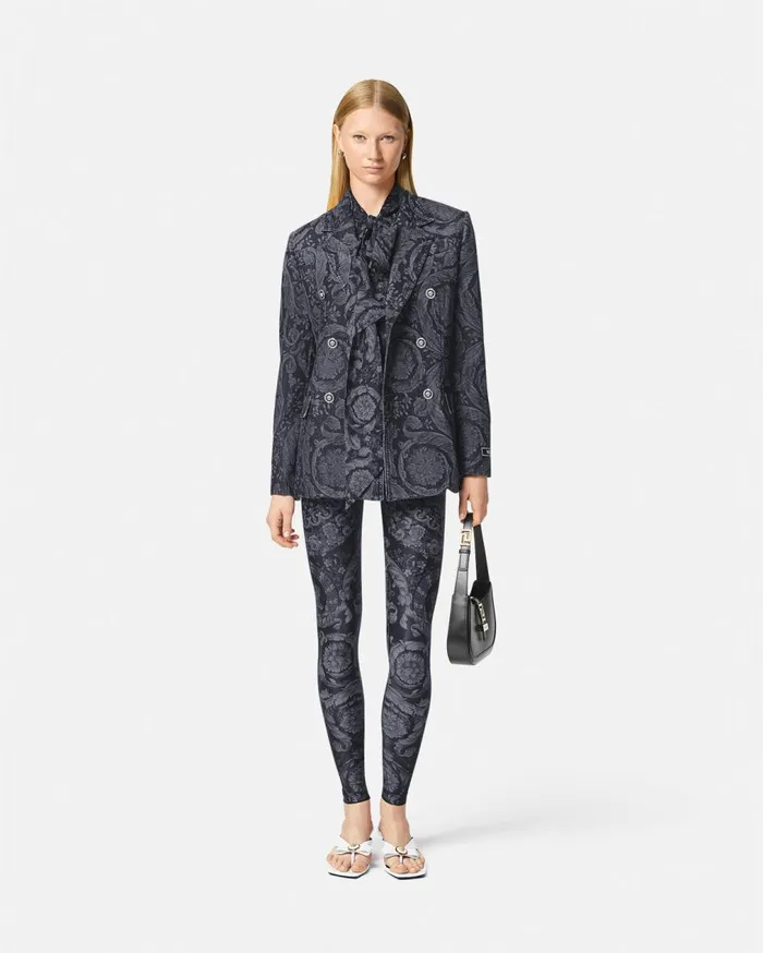 Versace Pants and Shorts Barocco Leggings Blackprint 8211 Women Versace Pants and Shorts Barocco Leggings Blackprint 8211 Women