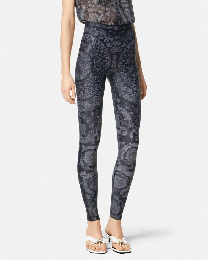 Versace Pants and Shorts Barocco Leggings Blackprint 8211 Women Versace Pants and Shorts Barocco Leggings Blackprint 8211 Women