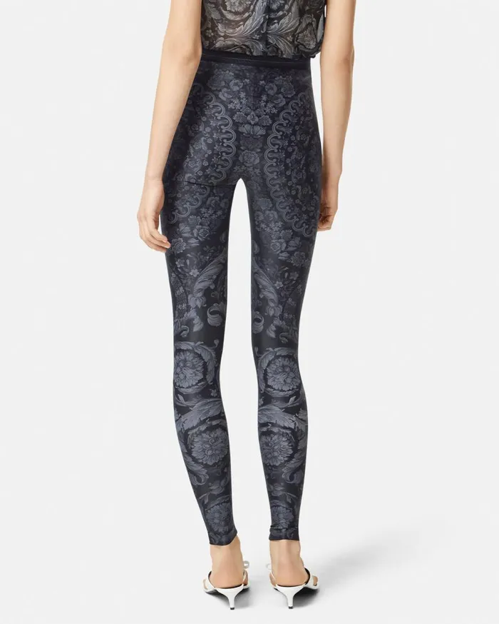 Versace Pants and Shorts Barocco Leggings Blackprint 8211 Women Versace Pants and Shorts Barocco Leggings Blackprint 8211 Women
