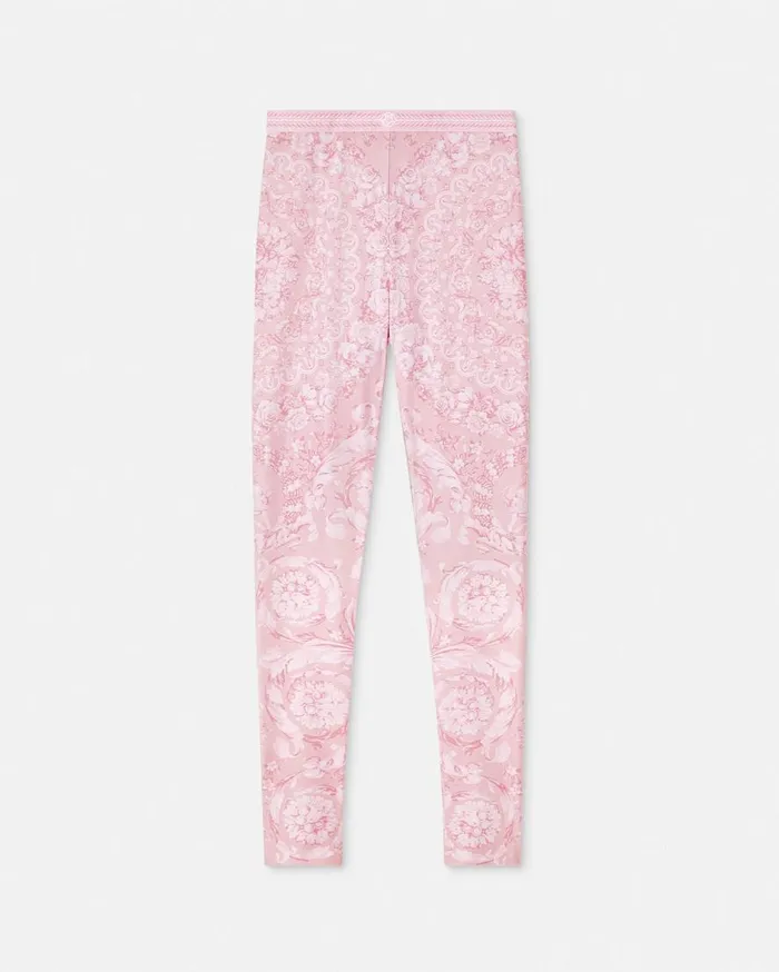 Versace Pants and Shorts Barocco Leggings Pinkprint 8211 Women