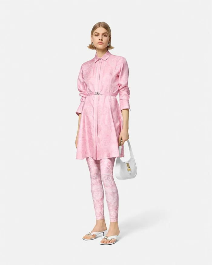 Versace Pants and Shorts Barocco Leggings Pinkprint 8211 Women Versace Pants and Shorts Barocco Leggings Pinkprint 8211 Women