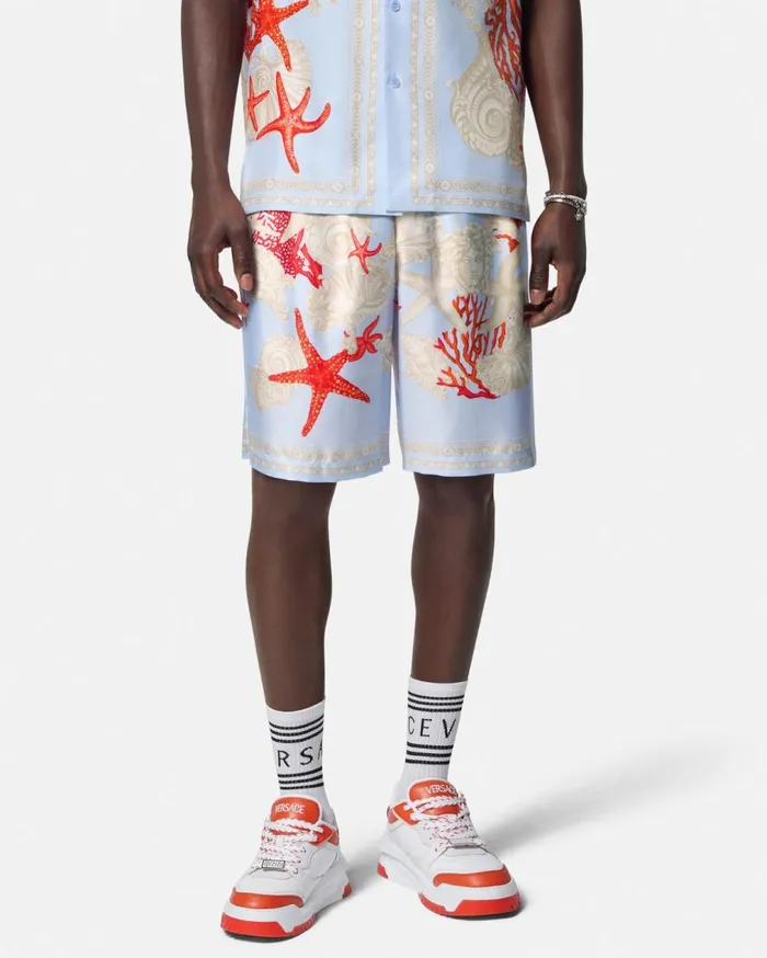 Versace Pants and Shorts Barocco Sea Silk Shorts Blueprint 8211 Men Versace Pants and Shorts Barocco Sea Silk Shorts Blueprint 8211 Men