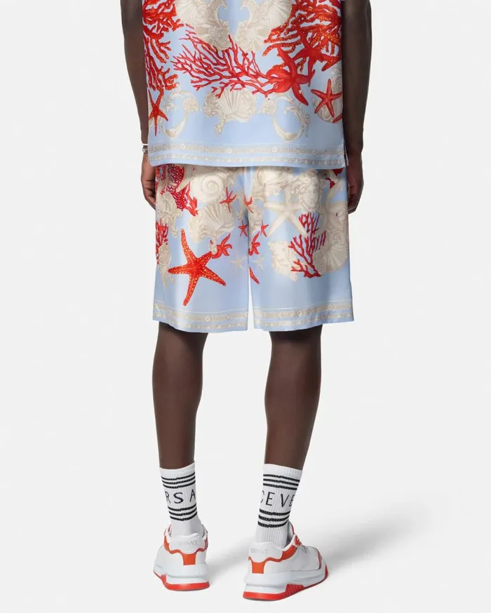 Versace Pants and Shorts Barocco Sea Silk Shorts Blueprint 8211 Men Versace Pants and Shorts Barocco Sea Silk Shorts Blueprint 8211 Men