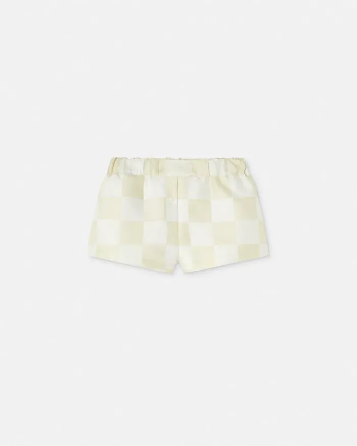 Versace Pants and Shorts Contrasto Duchesse Boxer Shorts Beige 8211 Women