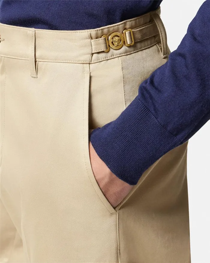 Versace Pants and Shorts Gabardine Pants Beige 8211 Men Versace Pants and Shorts Gabardine Pants Beige 8211 Men