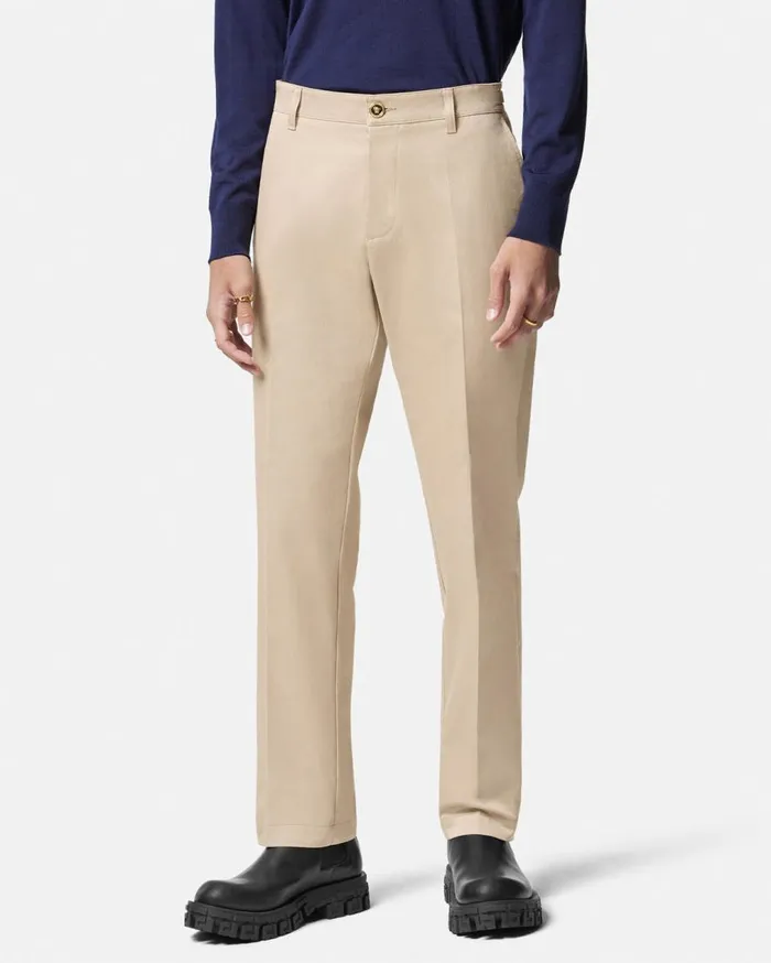 Versace Pants and Shorts Gabardine Pants Beige 8211 Men Versace Pants and Shorts Gabardine Pants Beige 8211 Men