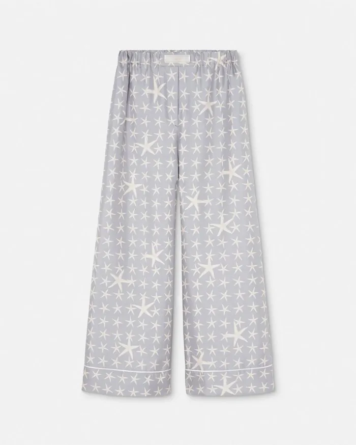Versace Pants and Shorts Stella Marina Silk Pants Gray 8211 Women