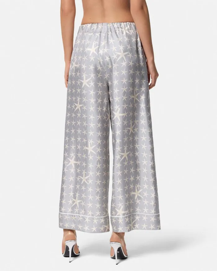 Versace Pants and Shorts Stella Marina Silk Pants Gray 8211 Women Versace Pants and Shorts Stella Marina Silk Pants Gray 8211 Women