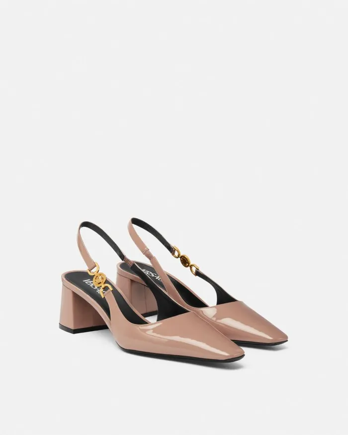 Versace Pumps and Slingbacks Medusa 03995 Slingback Pumps 55 Mm Brown 8211 Women Versace Pumps and Slingbacks Medusa 03995 Slingback Pumps 55 Mm Brown 8211 Women