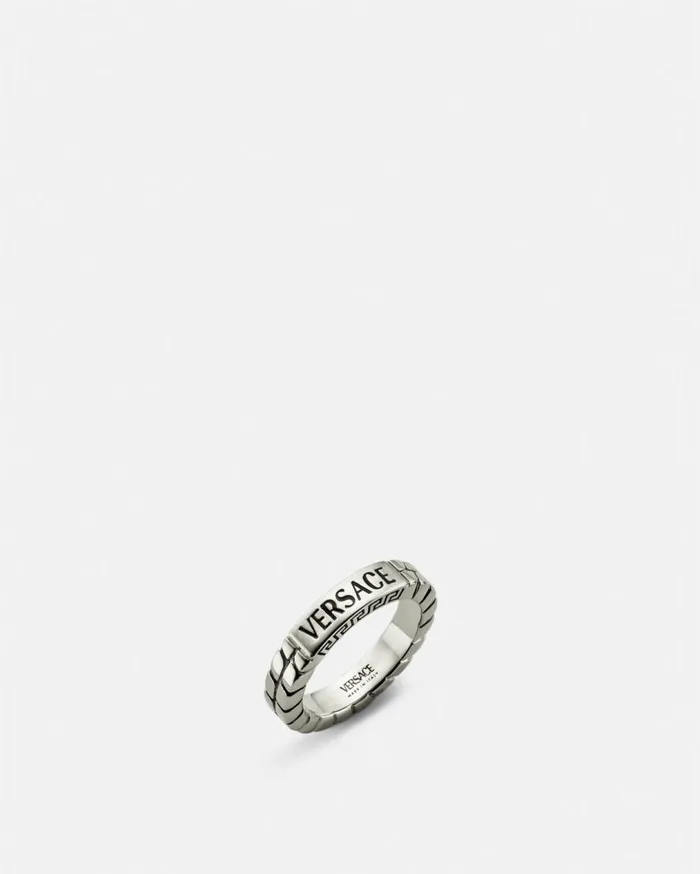 Versace Rings Engraved Versace Ring Silver 8211 WomenMen Versace Rings Engraved Versace Ring Silver 8211 WomenMen