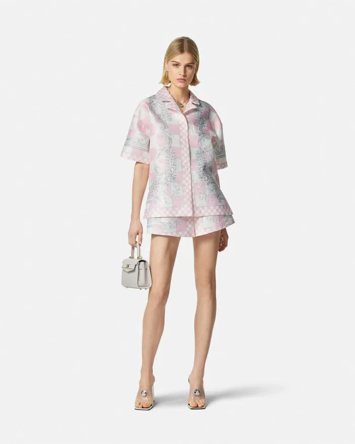 Versace Shirts and Tops Medusa Contrasto Duchesse Shirt Pinkprint 8211 Women Versace Shirts and Tops Medusa Contrasto Duchesse Shirt Pinkprint 8211 Women