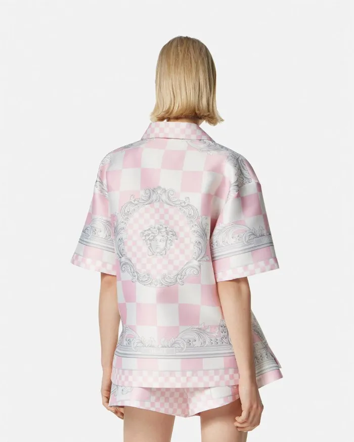 Versace Shirts and Tops Medusa Contrasto Duchesse Shirt Pinkprint 8211 Women Versace Shirts and Tops Medusa Contrasto Duchesse Shirt Pinkprint 8211 Women