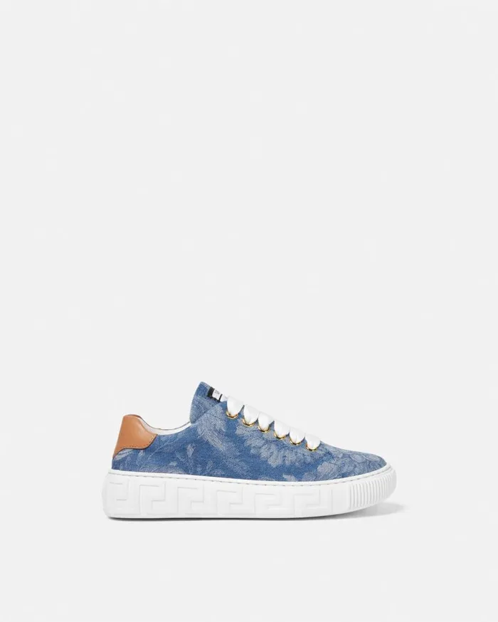 Versace Shoes Barocco Greca Kids Sneakers 2us7v 8211 Children