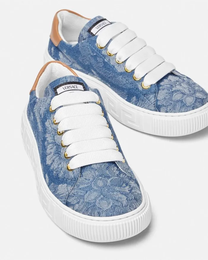 Versace Shoes Barocco Greca Kids Sneakers 2us7v 8211 Children Versace Shoes Barocco Greca Kids Sneakers 2us7v 8211 Children