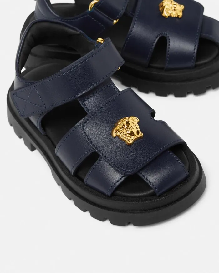 Versace Shoes La Medusa Baby Sandals Blue 8211 Children Versace Shoes La Medusa Baby Sandals Blue 8211 Children