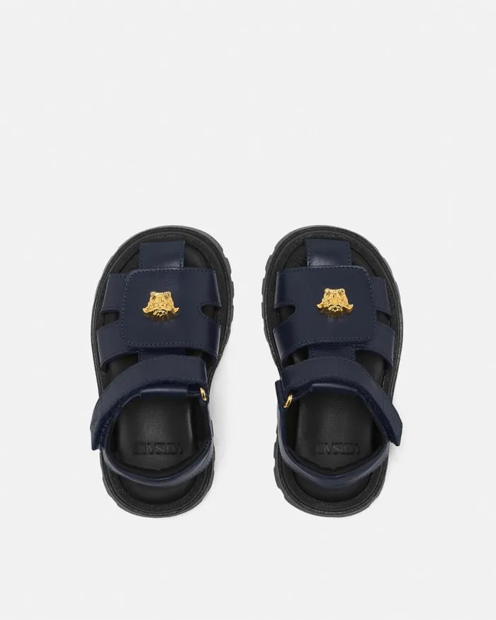 Versace Shoes La Medusa Baby Sandals Blue 8211 Children Versace Shoes La Medusa Baby Sandals Blue 8211 Children