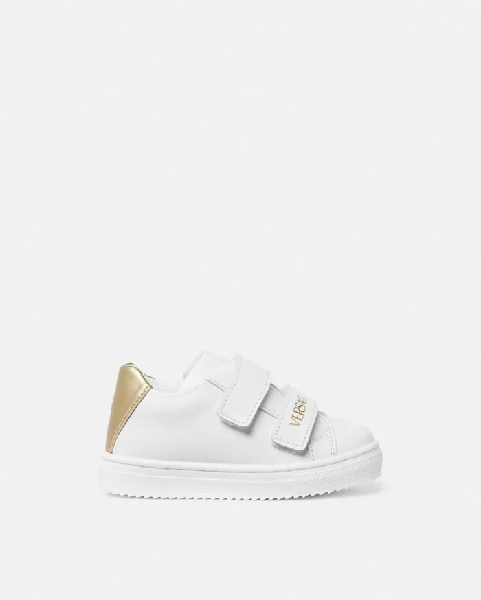 Versace Shoes Versace Logo Baby Sneakers Whiteprint 8211 Children