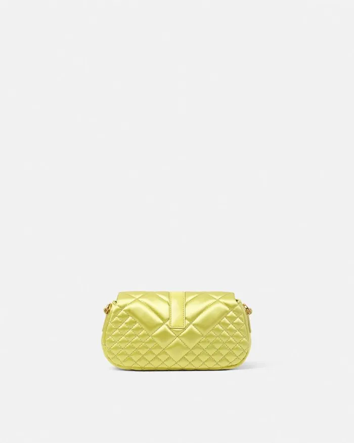 Versace Shoulder and Crossbody Greca Goddess Satin Mini Bag Yellow 8211 Women Versace Shoulder and Crossbody Greca Goddess Satin Mini Bag Yellow 8211 Women