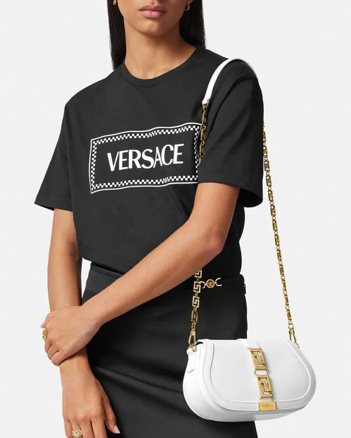 Versace Shoulder and Crossbody Greca Goddess Shoulder Bag White 8211 Women Versace Shoulder and Crossbody Greca Goddess Shoulder Bag White 8211 Women