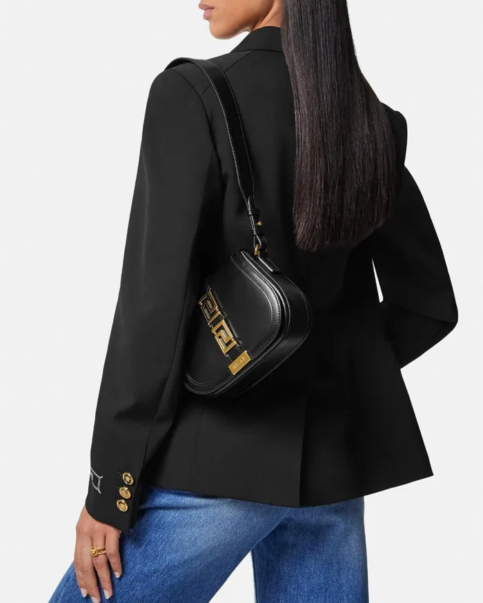 Versace Shoulder and Crossbody Greca Goddess Small Shoulder Bag Blackgold 8211 Women Versace Shoulder and Crossbody Greca Goddess Small Shoulder Bag Blackgold 8211 Women