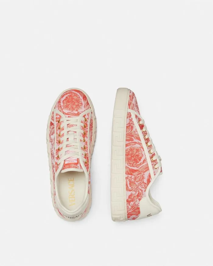 Versace Sneakers Barocco Greca Sneakers Coral 8211 Women Versace Sneakers Barocco Greca Sneakers Coral 8211 Women