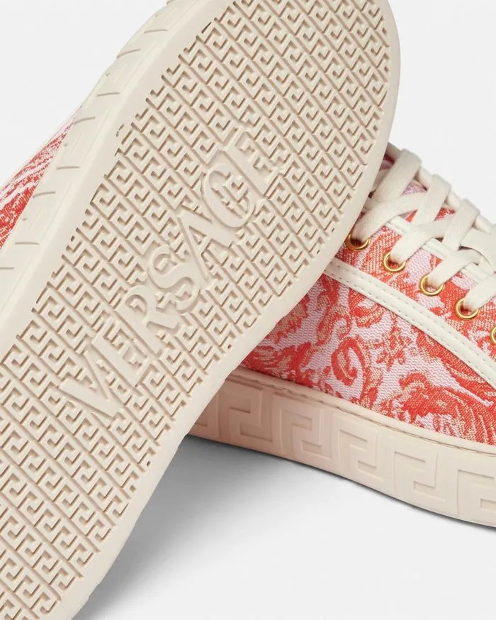 Versace Sneakers Barocco Greca Sneakers Coral 8211 Women Versace Sneakers Barocco Greca Sneakers Coral 8211 Women